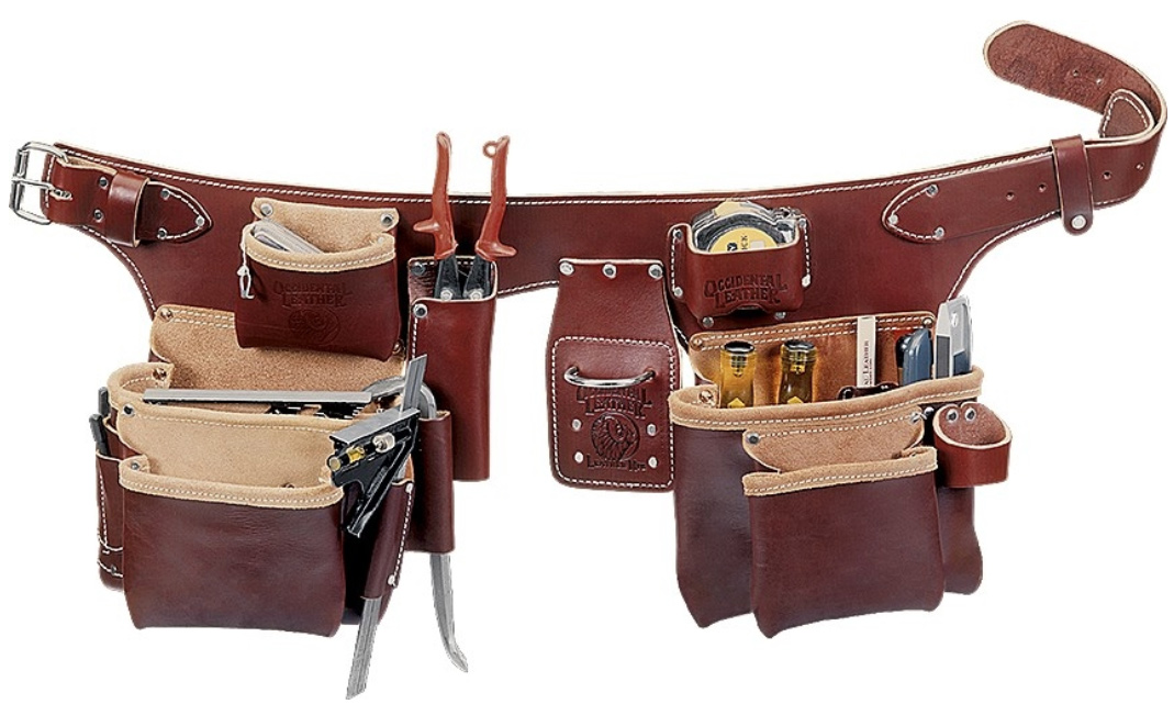 お値打ち価格で 一琉貿易Occidental Leather 5191 XL Pro Carpenter's 5 Bag Tool Belt ...