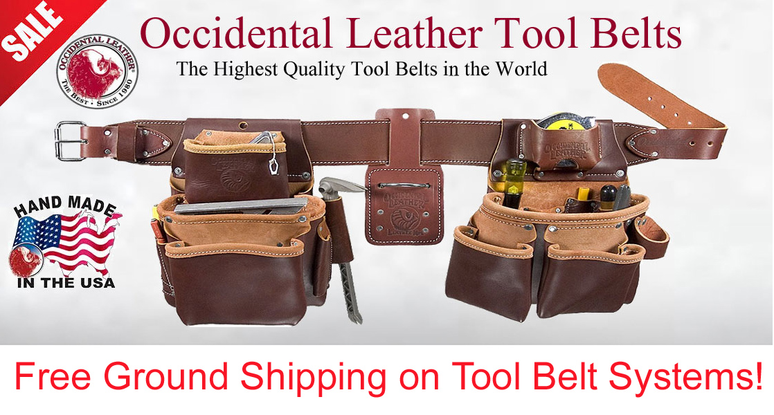 Occidental Leather 5009 Heavy Duty Leather Tool Belt Suspenders 
