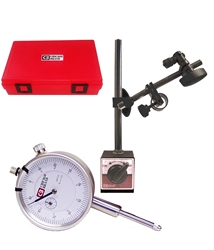 Magnetic Base with Fine Adjust and Dial Indicator Combo 