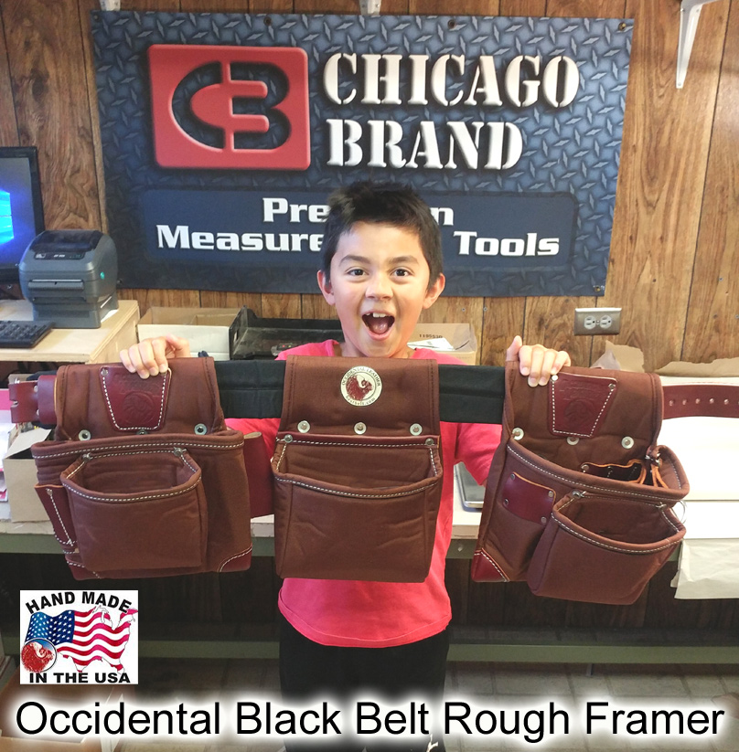 Occidental Leather 8385 Black Belt Stronghold Rough Framer Tool Bag Set Medium 