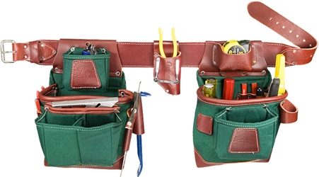 Occidental 8585 Fatlip Green Tool Belt System occidental leather, tool belt, leather tool belts, toolbelts, tool belt, 8580