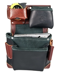 B5611 Black Leather Fastener Bag occidental leather, tool belt, leather tool belts, toolbelts, tool belt
