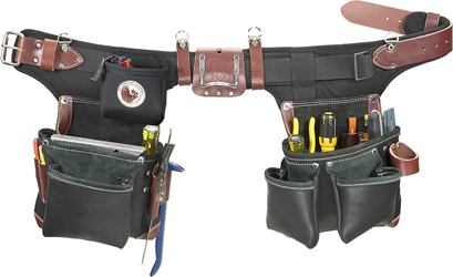 B9588 Adjustable Green Builder, Black Leather Tool Belt System occidental leather, tool belt, leather tool belts, toolbelts, tool belt, B9588