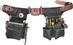 B9588 Adjustable Green Builder, Black Leather Tool Belt System - OCC-B9588
