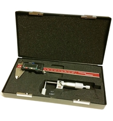  Reloading Kit: Case Neck Micrometer w/ Digital Caliper 